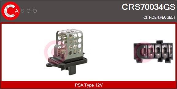 Casco CRS70034GS Резистор, компресор салону CRS70034GS: Купити в Україні - Добра ціна на EXIST.UA!