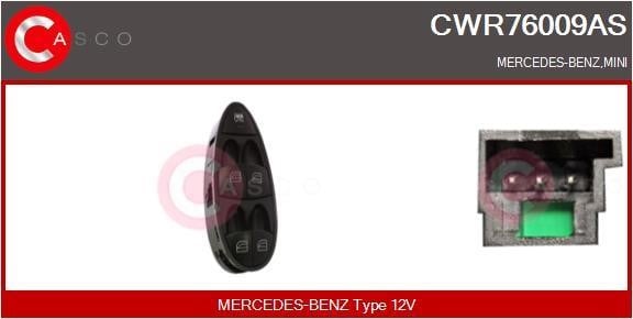 Casco CWR76009AS Блок кнопок склопідйомників CWR76009AS: Купити в Україні - Добра ціна на EXIST.UA!