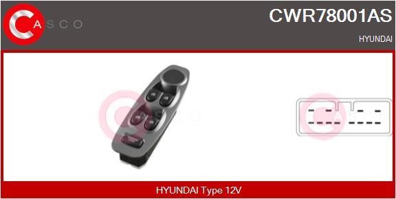 Casco CWR78001AS Блок кнопок склопідйомників CWR78001AS: Приваблива ціна - Купити в Україні на EXIST.UA!