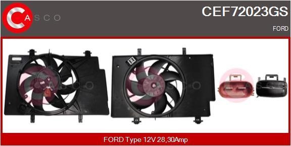Casco CEF72023GS Електродвигун, вентилятор радіатора CEF72023GS: Купити в Україні - Добра ціна на EXIST.UA!