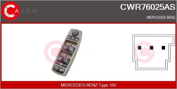 Casco CWR76025AS Блок кнопок склопідйомників CWR76025AS: Купити в Україні - Добра ціна на EXIST.UA!