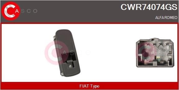 Casco CWR74074GS Кнопка склопідіймача CWR74074GS: Купити в Україні - Добра ціна на EXIST.UA!