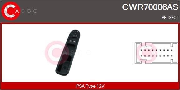 Casco CWR70006AS Блок кнопок склопідйомників CWR70006AS: Купити в Україні - Добра ціна на EXIST.UA!