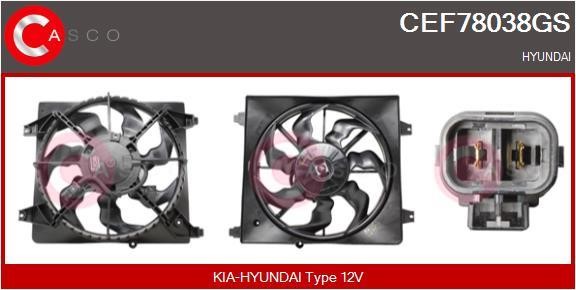 Casco CEF78038GS Електродвигун, вентилятор радіатора CEF78038GS: Купити в Україні - Добра ціна на EXIST.UA!
