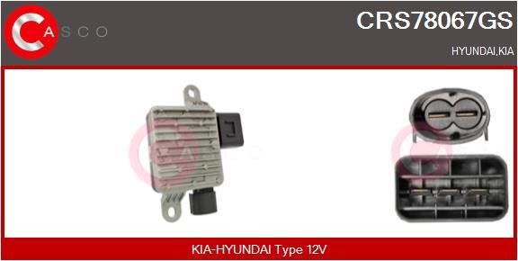Casco CRS78067GS Додатковий резистор, електродвигун вентилятора радіатора CRS78067GS: Купити в Україні - Добра ціна на EXIST.UA!