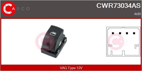 Casco CWR73034AS Кнопка склопідіймача CWR73034AS: Приваблива ціна - Купити в Україні на EXIST.UA!