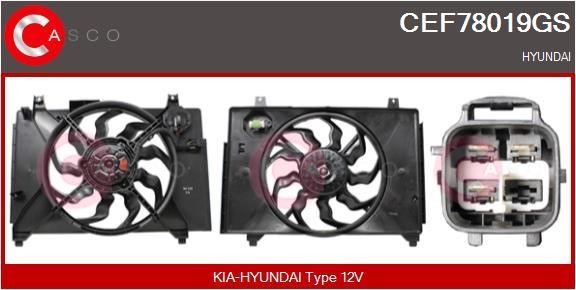 Casco CEF78019GS Електродвигун, вентилятор радіатора CEF78019GS: Купити в Україні - Добра ціна на EXIST.UA!