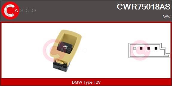 Casco CWR75018AS Кнопка склопідіймача CWR75018AS: Купити в Україні - Добра ціна на EXIST.UA!