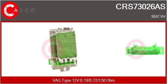 Casco CRS73026AS Резистор, компресор салону CRS73026AS: Купити в Україні - Добра ціна на EXIST.UA!