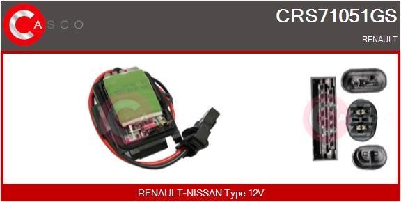 Casco CRS71051GS Резистор, компресор салону CRS71051GS: Купити в Україні - Добра ціна на EXIST.UA!