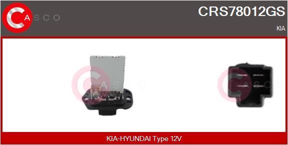 Casco CRS78012GS Резистор, компресор салону CRS78012GS: Приваблива ціна - Купити в Україні на EXIST.UA!