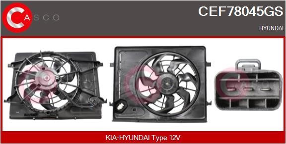 Casco CEF78045GS Електродвигун, вентилятор радіатора CEF78045GS: Купити в Україні - Добра ціна на EXIST.UA!