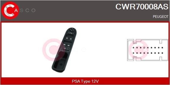 Casco CWR70008AS Блок кнопок склопідйомників CWR70008AS: Купити в Україні - Добра ціна на EXIST.UA!