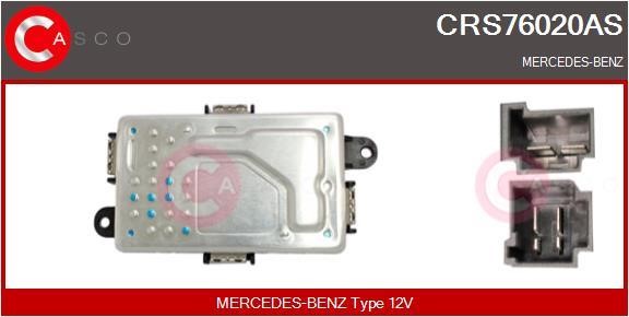Casco CRS76020AS Резистор, компресор салону CRS76020AS: Купити в Україні - Добра ціна на EXIST.UA!