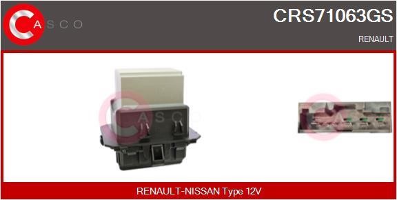 Casco CRS71063GS Резистор, компресор салону CRS71063GS: Купити в Україні - Добра ціна на EXIST.UA!