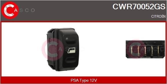 Casco CWR70052GS Кнопка склопідіймача CWR70052GS: Купити в Україні - Добра ціна на EXIST.UA!