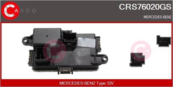 Casco CRS76020GS Резистор, компресор салону CRS76020GS: Купити в Україні - Добра ціна на EXIST.UA!