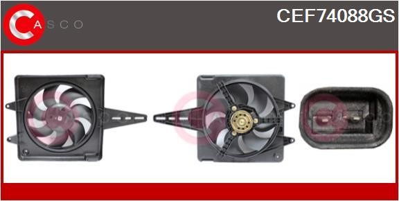 Casco CEF74088GS Електродвигун, вентилятор радіатора CEF74088GS: Купити в Україні - Добра ціна на EXIST.UA!