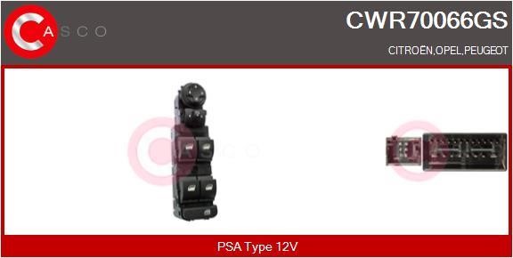 Casco CWR70066GS Кнопка склопідіймача CWR70066GS: Купити в Україні - Добра ціна на EXIST.UA!