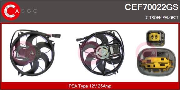 Casco CEF70022GS Електродвигун, вентилятор радіатора CEF70022GS: Купити в Україні - Добра ціна на EXIST.UA!