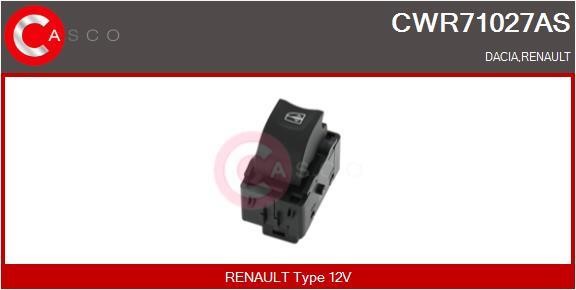 Casco CWR71027AS Кнопка склопідіймача CWR71027AS: Купити в Україні - Добра ціна на EXIST.UA!