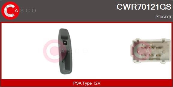 Casco CWR70121GS Кнопка склопідіймача CWR70121GS: Купити в Україні - Добра ціна на EXIST.UA!