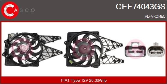 Casco CEF74043GS Електродвигун, вентилятор радіатора CEF74043GS: Купити в Україні - Добра ціна на EXIST.UA!