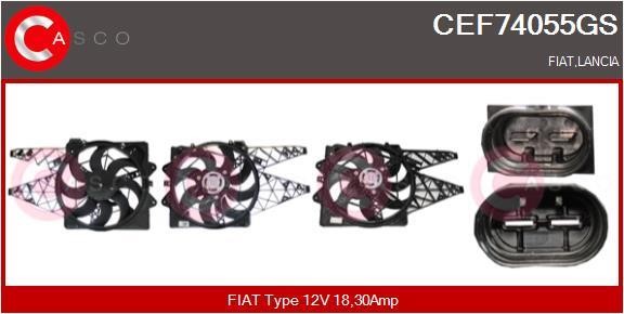 Casco CEF74055GS Електродвигун, вентилятор радіатора CEF74055GS: Купити в Україні - Добра ціна на EXIST.UA!