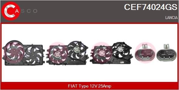 Casco CEF74024GS Електродвигун, вентилятор радіатора CEF74024GS: Купити в Україні - Добра ціна на EXIST.UA!