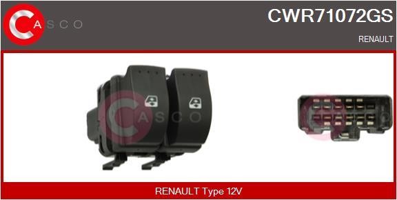 Casco CWR71072GS Кнопка склопідіймача CWR71072GS: Приваблива ціна - Купити в Україні на EXIST.UA!