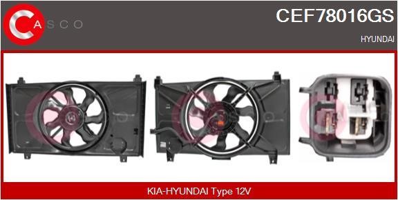 Casco CEF78016GS Електродвигун, вентилятор радіатора CEF78016GS: Купити в Україні - Добра ціна на EXIST.UA!