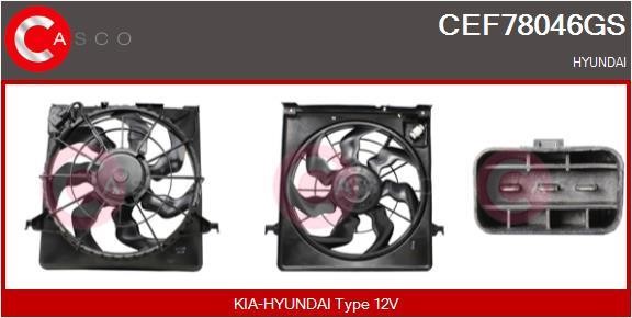Casco CEF78046GS Електродвигун, вентилятор радіатора CEF78046GS: Купити в Україні - Добра ціна на EXIST.UA!
