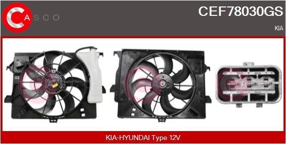 Casco CEF78030GS Електродвигун, вентилятор радіатора CEF78030GS: Приваблива ціна - Купити в Україні на EXIST.UA!