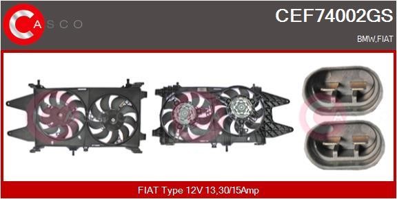 Casco CEF74002GS Електродвигун, вентилятор радіатора CEF74002GS: Купити в Україні - Добра ціна на EXIST.UA!