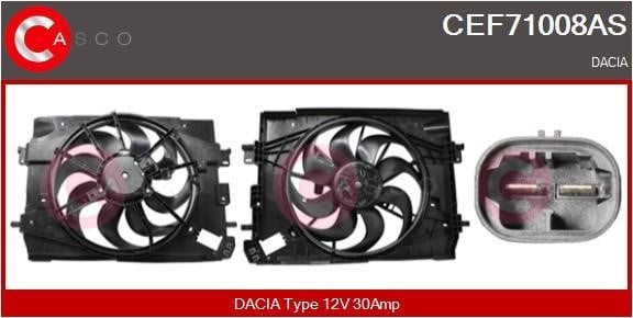 Casco CEF71008AS Електродвигун, вентилятор радіатора CEF71008AS: Купити в Україні - Добра ціна на EXIST.UA!