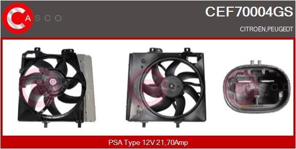 Casco CEF70004GS Електродвигун, вентилятор радіатора CEF70004GS: Купити в Україні - Добра ціна на EXIST.UA!