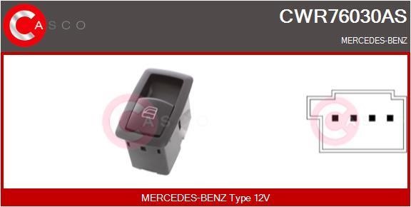 Casco CWR76030AS Кнопка склопідіймача CWR76030AS: Купити в Україні - Добра ціна на EXIST.UA!