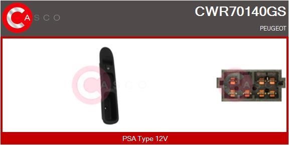 Casco CWR70140GS Кнопка склопідіймача CWR70140GS: Купити в Україні - Добра ціна на EXIST.UA!