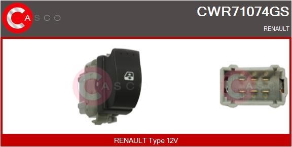Casco CWR71074GS Кнопка склопідіймача CWR71074GS: Купити в Україні - Добра ціна на EXIST.UA!