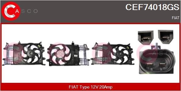 Casco CEF74018GS Електродвигун, вентилятор радіатора CEF74018GS: Купити в Україні - Добра ціна на EXIST.UA!