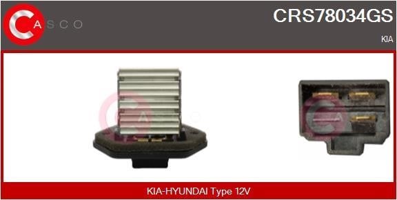 Casco CRS78034GS Резистор, компресор салону CRS78034GS: Приваблива ціна - Купити в Україні на EXIST.UA!