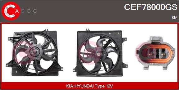 Casco CEF78000GS Електродвигун, вентилятор радіатора CEF78000GS: Купити в Україні - Добра ціна на EXIST.UA!