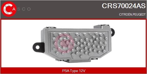Casco CRS70024AS Резистор, компресор салону CRS70024AS: Купити в Україні - Добра ціна на EXIST.UA!