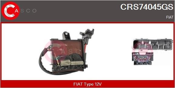 Casco CRS74045GS Додатковий резистор, електродвигун вентилятора радіатора CRS74045GS: Купити в Україні - Добра ціна на EXIST.UA!