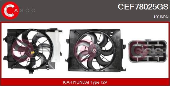 Casco CEF78025GS Електродвигун, вентилятор радіатора CEF78025GS: Купити в Україні - Добра ціна на EXIST.UA!