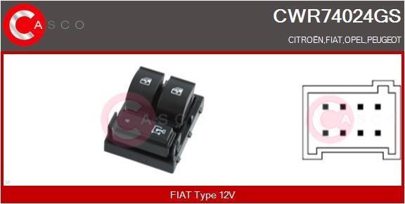 Casco CWR74024GS Блок кнопок склопідйомників CWR74024GS: Купити в Україні - Добра ціна на EXIST.UA!