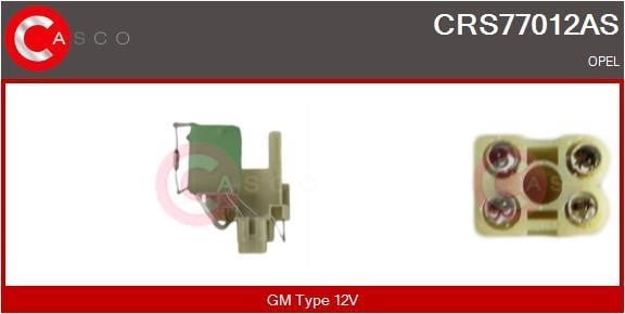 Casco CRS77012AS Додатковий резистор, електродвигун вентилятора радіатора CRS77012AS: Купити в Україні - Добра ціна на EXIST.UA!