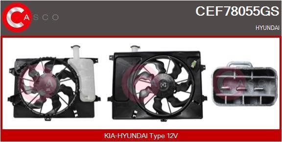 Casco CEF78055GS Електродвигун, вентилятор радіатора CEF78055GS: Купити в Україні - Добра ціна на EXIST.UA!