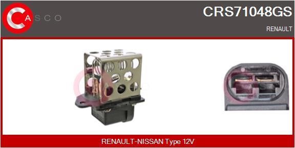 Casco CRS71048GS Додатковий резистор, електродвигун вентилятора радіатора CRS71048GS: Купити в Україні - Добра ціна на EXIST.UA!