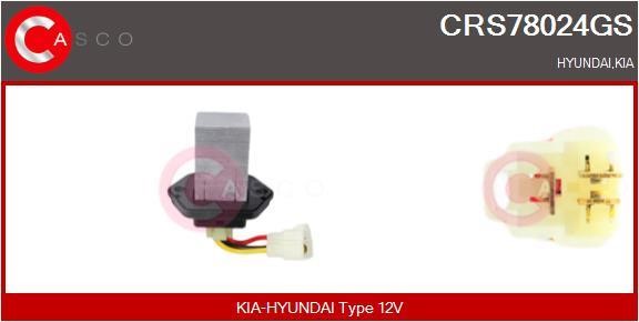 Casco CRS78024GS Резистор, компресор салону CRS78024GS: Приваблива ціна - Купити в Україні на EXIST.UA!